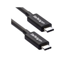 StarTech 50cm (1.6ft) Thunderbolt 3 Cable, 40Gbps, 100W PD, 4K/5K Video, Thunderbolt-Certified, Compatible w/ TB4/USB 3.2/DisplayPort - Thunderbolt cable - USB-C to USB-C - 50 cm TBLT34MM50CM