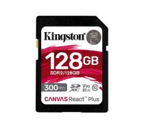 Kingston Canvas React Plus - flash memory card - 128 GB - SDXC UHS-II (SDR2/128GB Kingston)