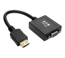 Eaton Tripp Lite Series HDMI to VGA with Audio Converter Cable Adapter for Ultrabook/Laptop/Desktop PC, (M/F), 6-in. (15.24 cm) - adapter - TAA Compliant - 15.24 cm P131-06N