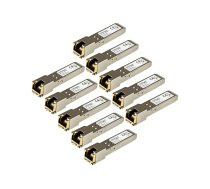 Startech 10 Pack of HPE J8177C Compatible SFP Module, 1000BASE-T, SFP to RJ45 Cat6/Cat5e, 1GE Gigabit Ethernet SFP, RJ-45 (Copper) 100m, HPE 1810, 1820, 2530, Mini GBIC Transceiver - Lifetime Warranty (J8177C10PKST) - SFP (mini-GBIC) transceiver module - J8177C10PKST