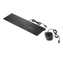 HP Pavilion 400 - keyboard and mouse set - English - jet black Input Device 4CE97AA#ABB