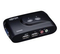 Eaton Tripp Lite series 2-Port Desktop Compact USB KVM Switch with Audio & Cable Kit - KVM switch - 2 ports B004-VUA2-K-R
