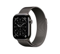 Apple Watch Series 11 (GPS + Cellular) - slate titanium - smart watch with milanese loop - slate - 64 GB MF8U4ET/A