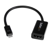 StarTech Mini DisplayPort to HDMI Audio / Video Converter - mDP 1.2 to HDMI Active Adapter for Ultrabook / Laptop - 4K @ 30Hz - Black (MDP2HD4KS) - video converter - black MDP2HD4KS