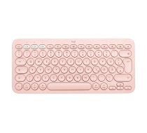 Logitech K380 Multi-Device Bluetooth Keyboard - keyboard - QWERTY - US International - rose Input Device 920-010406