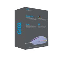 Logitech Gaming Mouse G102 LIGHTSYNC - mouse - USB - lilac 910-005854