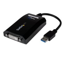 StarTech USB 3.0 to DVI / VGA Adapter - 2048x1152 - External Video & Graphics Card - Dual Monitor Display Adapter Cable - Supports Mac & Windows (USB32DVIPRO) - USB / DVI adapter - USB Type A to DVI-I - 15.2 cm USB32DVIPRO