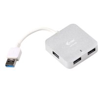 i-Tec USB 3.0 Metal Passive HUB - hub - 4 ports U3HUBMETAL402