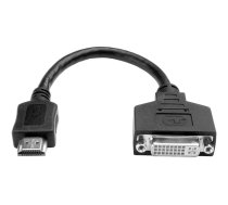 Eaton Tripp Lite Series HDMI to DVI Adapter Video Converter (HDMI-M to DVI-D F), 8-in. (20.32 cm) - adapter - 20.3 cm P132-08N