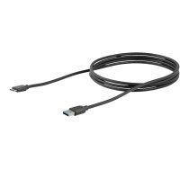 StarTech 2m 6ft Slim USB 3.0 A to Micro B Cable M/M - Mobile Charge Sync USB 3.0 Micro B Cable for Smartphones and Tablets (USB3AUB2MS) - USB cable - Micro-USB Type B to USB Type A - 2 m USB3AUB2MS