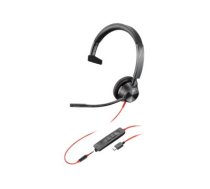Poly Blackwire 3315 - Microsoft Teams - headset - 3.5 mm jack, USB-C 214015-01