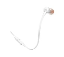 JBL T110 - earphones with mic - 3.5 mm jack JBLT110WHT