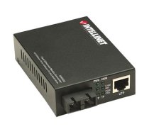 Intellinet Fast Ethernet Media Converter, 10/100Base-Tx to 100Base-Fx (SC) Multi-Mode, 2 km (1.24 mi) - fibre media converter - 10Mb LAN, 100Mb LAN (506502 IC Intracom)