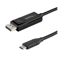StarTech 6ft/2m USB C to DisplayPort 1.4 Cable 8K 60Hz/4K, Bidirectional DP to USB-C or USB-C to DP Reversible Video Adapter Cable, HBR3/HDR/DSC, USB Type C/Thunderbolt 3 Monitor Cable - 8K USB-C to DP Cable - DisplayPort cable - USB-C to DisplayPort - 2 CDP2DP142MBD