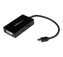 Startech Travel A/V adapter - 3-in-1 Mini DisplayPort to DisplayPort DVI or HDMI converter (MDP2DPDVHD) - adapter - DisplayPort / HDMI / DVI - 15 cm MDP2DPDVHD