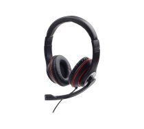 Gembird MHS-03-BKRD - headset - 3.5 mm jack MHS-03-BKRD