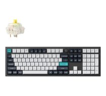 Keychron Q6 Max - keyboard - QMK/VIA, fully assembled knob, mechanical - 100% full size - carbon black Input Device Q6M-M4