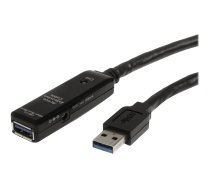 StarTech 32.8 ft Active USB 3.0 Extension Cable with AC Power Adapter - Shielded - Male to Female USB USB 3.1 Gen 1 Type A (5Gbps) Extender (USB3AAEXT10M) - USB extension cable - USB Type A to USB Type A - 10 m USB3AAEXT10M
