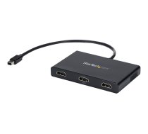 Startech 3 Port Mini DisplayPort MST Hub - 4K 30Hz - Mini DP to HDMI Video Splitter for Multiple Monitors - mDP to HDMI (MSTMDP123HD) - video/audio splitter - 3 ports MSTMDP123HD