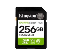 Kingston Canvas Select Plus - flash memory card - 256 GB - SDXC UHS-I SDS3/256GB