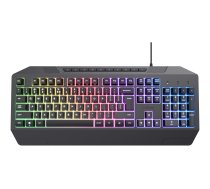 Trust GXT 836 Evocx - keyboard - illuminated full size - QWERTY - US - black Input Device 24722