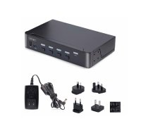 Startech 4-Port DisplayPort 1.4 KVM Switch, 8K 60Hz / 4K 144Hz, 2x USB 3.0 Ports, 4x USB 2.0 Ports, Hotkey Switching, TAA Compliant (D86A2-4-PORT-8K-KVM) - KVM / audio / USB switch - 4 ports - TAA Compliant D86A2-4-PORT-8K-KVM