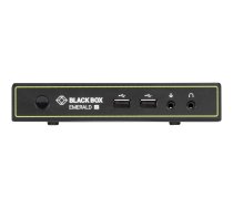 Black Box Emerald SE DVI KVM-over-IP Extender Receiver - KVM / audio / serial / USB extender - TAA Compliant EMD2000SE-R