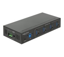 Delock External Industry Hub 4 x USB 3.0 Type-A with 15 kV ESD protection - hub - 4 ports 63309