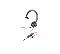 HP Poly Blackwire 3315 - headset - 3.5 mm jack, USB-A 76J12AA