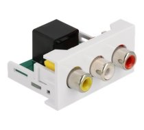 Delock Easy 45 - snap-in module - white, RAL 9003 (81342 Delock)