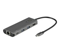 Startech USB C Multiport Adapter, 10Gbps USB Type-C Mini Dock with 4K 30Hz HDMI, 100W Power Delivery Passthrough, 3-Port USB Hub, GbE, Portable USB 3.1/3.2 Gen 2 Laptop Dock, 10" Cable - Portable Travel Dock - docking station - USB-C 3.2 Gen 2 / Thunderbo DKT31CHPDL