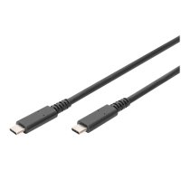 DIGITUS - USB-C cable - USB-C to USB-C - 1 m AK-300343-008-S