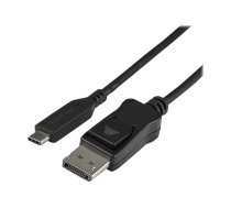 StarTech 3.3ft/1m USB C to DisplayPort 1.4 Cable, 4K/5K/8K USB Type-C to DP 1.4 Alt Mode Video Adapter Converter, HBR3/HDR/DSC, 8K 60Hz DP 1.4 Monitor Cable for USB-C and Thunderbolt 3 - USB-C to DP 8K Cable (CDP2DP141MB) - external video adapter - black CDP2DP141MB