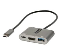 Startech USB C Multiport Adapter, USB-C to HDMI 4K Video, 100W Power Delivery Passthrough Charging, 2-Port USB 3.0 Hub 5Gbps (1xType-C/1xA), USB-C Mini Dock, USB-C Travel Dock - Portable Laptop Docking Station - docking station - USB-C / Thunderbolt 3 / T CDP2HDUACP2