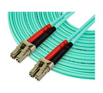 Startech 10 m OM4 LC to LC Multimode Duplex Fiber Optic Patch Cable- Aqua - 50/125 - Fiber Optic Cable - 40/100Gb - LSZH (450FBLCLC10) - patch cable - 10 m - 10 m - aqua 450FBLCLC10