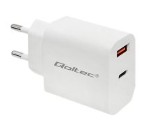 Qoltec Mains charger power adapter - USB, USB-C - 18 watt 51714