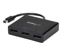 Startech 3-Port Multi Monitor Adapter, Mini DisplayPort 1.2 to 3x DisplayPort MST Hub, Triple 1080p or Dual 4K 30Hz, mDP to DP MST Video Splitter for Extended Desktop on Windows PCs - Multi Stream Transport (MSTMDP123DP) - video splitter - 3 ports MSTMDP123DP