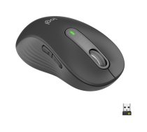 Logitech Signature M650 L LEFT - mouse - large size - 2.4 GHz, Bluetooth - graphite 910-006239