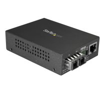 Startech Singlemode (SM) SC Fiber Media Converter for 10/100/1000 Network, 10km, Gigabit Ethernet, 1310nm, w/ Auto Negotiation, Gigabit Ethernet to Single Mode (SMF) SC Fiber Converter - Ethernet Over Fiber (MCMGBSCSM10) - fibre media converter - 10Mb LAN MCMGBSCSM10