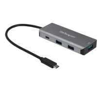 Startech 4 Port USB C Hub (10Gbps) to 3x USB-A & 1x USB-C, 100W Power Delivery Passthrough Charging, Compact/Portable USB 3.1 Gen 2/USB 3.2 Gen 2 Type C Laptop Adapter, Works w/ TB3 - Windows/macOS/Linux - hub - 4 ports HB31C3A1CPD3