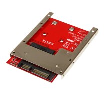 Startech mSATA SSD to 2.5in SATA Adapter Converter - mSATA to SATA Adapter for 2.5in bay with Open Frame Bracket and 7mm Drive Height (SAT32MSAT257) - storage controller - SATA 6Gb/s - SATA 6Gb/s SAT32MSAT257
