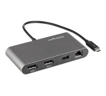 Startech Thunderbolt 3 Mini Dock - Portable Dual Monitor w/ DP 4K 60Hz - 2X USB-A Hub (3.2/2.0), GbE - 28cm Cable - TB3 Multiport Adapter - Mac/Windows - Upgraded Version of TB3DKM2DP (TB3DKMDPL) - docking station - Thunderbolt 3 - 2 x DP - 1GbE TB3DKM2DPL