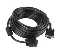 Lanberg - VGA cable - HD-15 (VGA) to HD-15 (VGA) - 10 m (CA-VGAC-10CC-0100-B Lanberg)