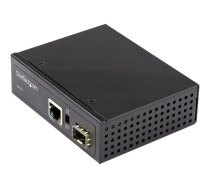 Startech PoE+ Industrial Fiber to Ethernet Media Converter 60W, SFP to RJ45, Singlemode/Multimode Fiber to Copper Gigabit Ethernet, Compact, IP-30/ -40 to +75C, PoE+ Media Converter - Fiber Media Converter (IMC1GSFP60W) - fibre media converter - 10Mb LAN, IMC1GSFP60W