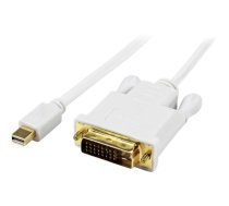 StarTech 6 foot Mini DisplayPort to DVI Active Adapter Converter Cable - 6 ft (1.8m) Active mDP to DVI M/M Cable - 1920x1200 - White (MDP2DVIMM6WS) - DisplayPort cable - 1.8 m MDP2DVIMM6WS