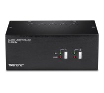 TRENDnet TK-232DV - KVM / audio / USB switch - 2 ports - TAA Compliant TK-232DV