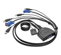 Eaton Tripp Lite series 2-Port USB/VGA Cable KVM Switch with Cables and USB Peripheral Sharing - KVM / USB switch - 2 ports B032-VU2
