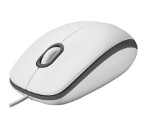 Logitech M100 - mouse - USB - white 910-005004