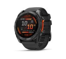 Garmin Fenix 8 - slate grey - sport watch with band - black - 32 GB 010-02905-00