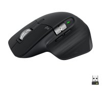 Logitech MX Master 3S Performance Wireless Mouse - mouse - Bluetooth, 2.4 GHz - black 910-006556